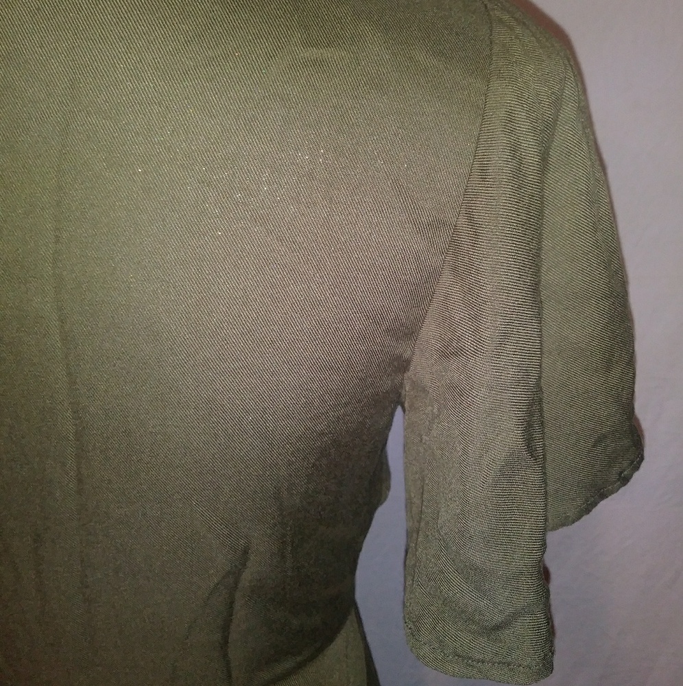 NWOT MiMi Chica Maxi Dress w/Slit Button Down - Picture 5 of 8